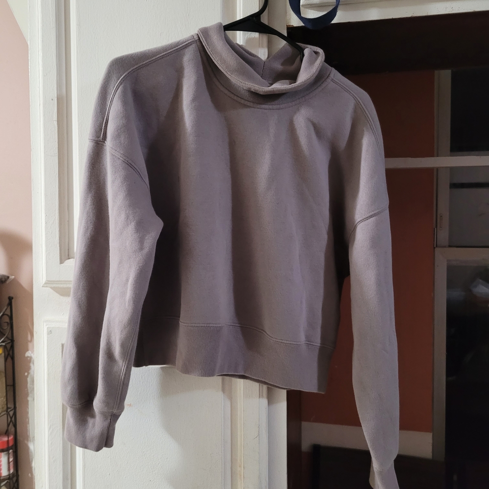 Abercrombie & Fitch Light Gray Women's Cowl Neck Sweater